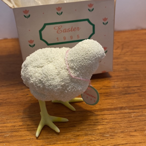 1995 Department 56 Easter Snow-baby chick #2475-1 in original packaging & tag - Picture 3 of 10